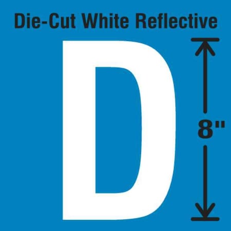 Letter Label, Vinyl, 8 in H, 4-3/4 in W MPN:DWR-SINGLE-8-D