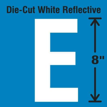 Letter Label, Vinyl, 8 in H, 4-3/4 in W MPN:DWR-SINGLE-8-E