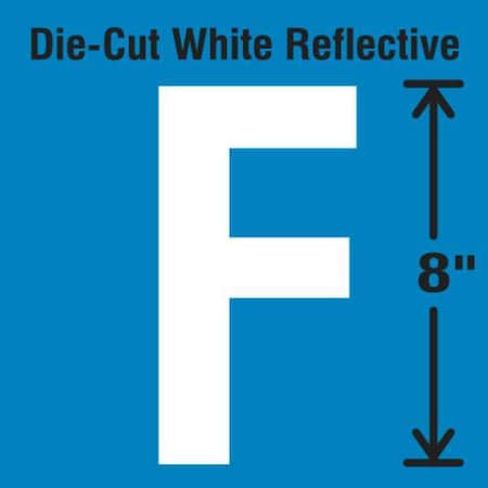 Letter Label, Vinyl, 8 in H, 4-3/4 in W MPN:DWR-SINGLE-8-F