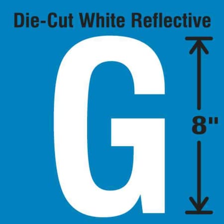 Letter Label, Vinyl, 8 in H, 4-3/4 in W MPN:DWR-SINGLE-8-G