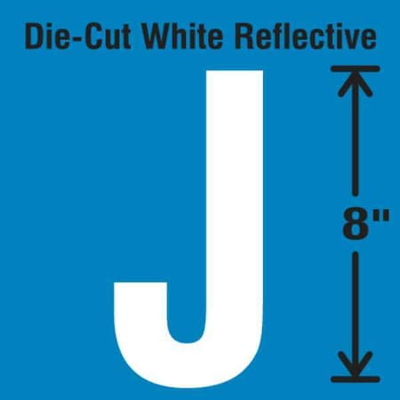 Letter Label, Vinyl, 8 in H, 4-3/4 in W MPN:DWR-SINGLE-8-J