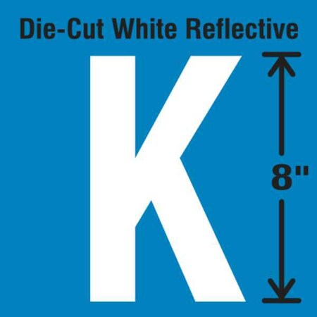 Letter Label, Vinyl, 8 in H, 4-3/4 in W MPN:DWR-SINGLE-8-K