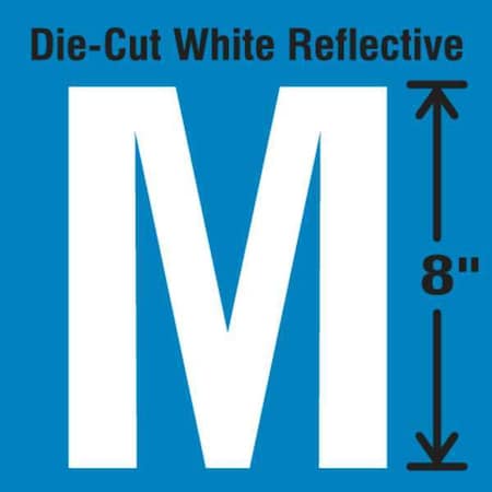 Letter Label, Vinyl, 8 in H, 4-3/4 in W MPN:DWR-SINGLE-8-M