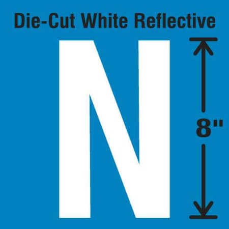 Letter Label, Vinyl, 8 in H, 4-3/4 in W MPN:DWR-SINGLE-8-N