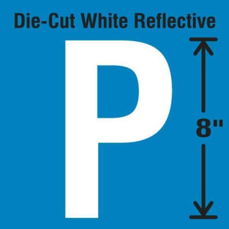 Letter Label, Vinyl, 8 in H, 4-3/4 in W MPN:DWR-SINGLE-8-P