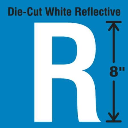 Letter Label, Vinyl, 8 in H, 4-3/4 in W MPN:DWR-SINGLE-8-R