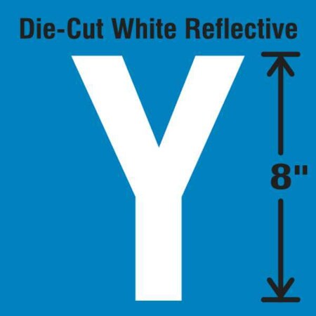 Letter Label, Vinyl, 8 in H, 4-3/4 in W MPN:DWR-SINGLE-8-Y