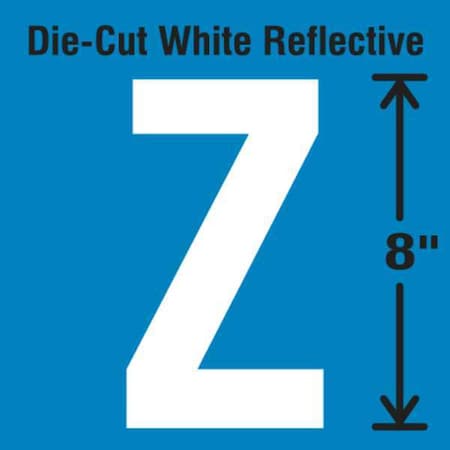 Letter Label, Vinyl, 8 in H, 4-3/4 in W MPN:DWR-SINGLE-8-Z