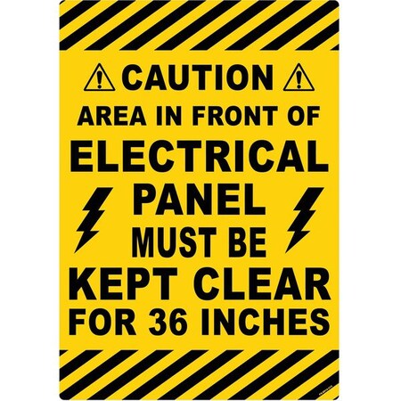 Floor Sign, 20 in H, 14 in W, Vinyl, Vertical Rectangle, English, FS-2014-610 MPN:FS-2014-610