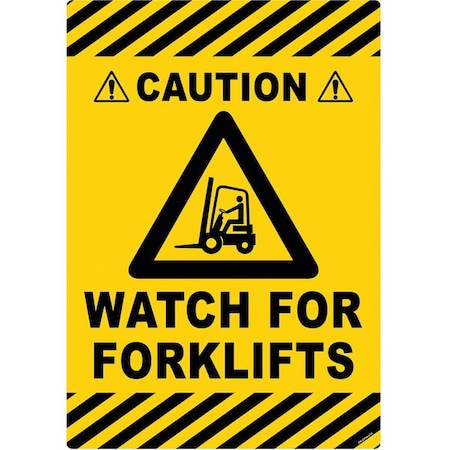 Floor Sign, 20 in H, 14 in W, Vinyl, Vertical Rectangle, English, FS-2014-611 MPN:FS-2014-611