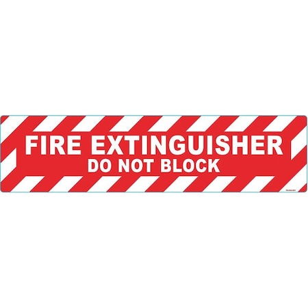 Floor Sign, 6 in H, 24 in W, Vinyl, Horizontal Rectangle, English, FS-624-901 MPN:FS-624-901