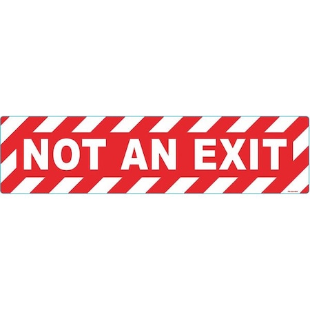Floor Sign, 6 in H, 24 in W, Vinyl, Horizontal Rectangle, English, FS-624-905 MPN:FS-624-905
