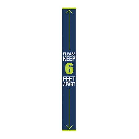 Decal, 72 in H, 8 in W, Vinyl, English, FS-728-001 MPN:FS-728-001