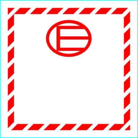 Label, E, 4.5 In x 4.5 In, 100 Labels MPN:HMSL-450E-P100
