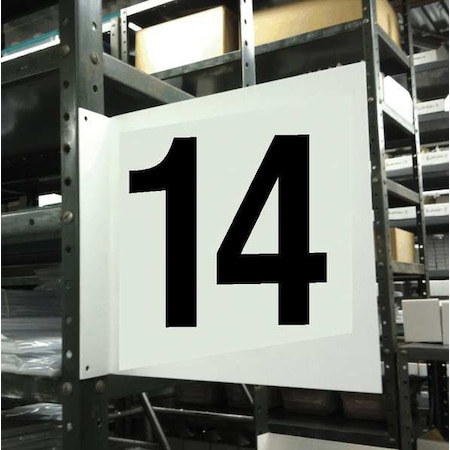 Projecting Aisle Sign, Legend 14, HPS-2W1412-14 MPN:HPS-2W1412-14