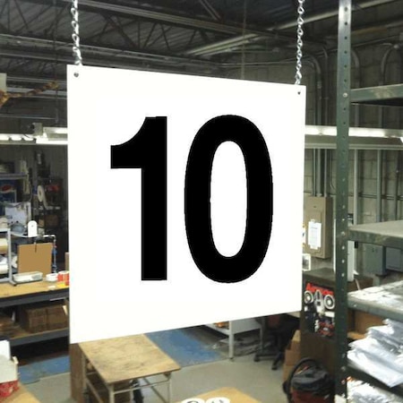 Hanging Aisle Sign, Legend 10 MPN:HPS-FS1212-10
