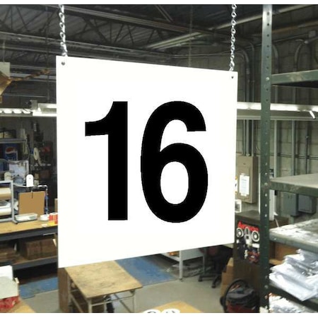 Hanging Aisle Sign, Legend 16 MPN:HPS-FS1212-16