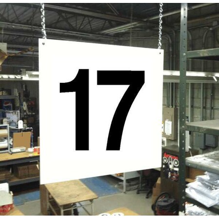 Hanging Aisle Sign, Legend 17 MPN:HPS-FS1212-17