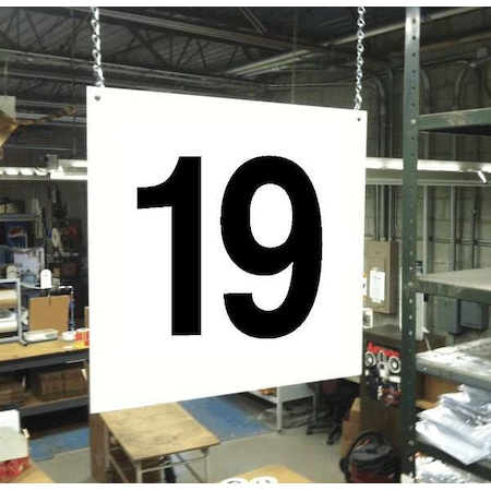 Hanging Aisle Sign, Legend 19 MPN:HPS-FS1212-19
