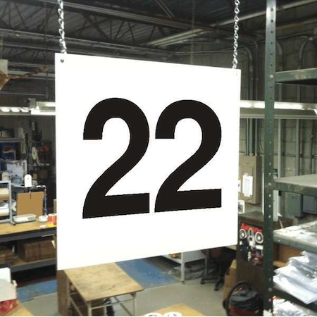 Hanging Aisle Sign, Legend 22 MPN:HPS-FS1212-22