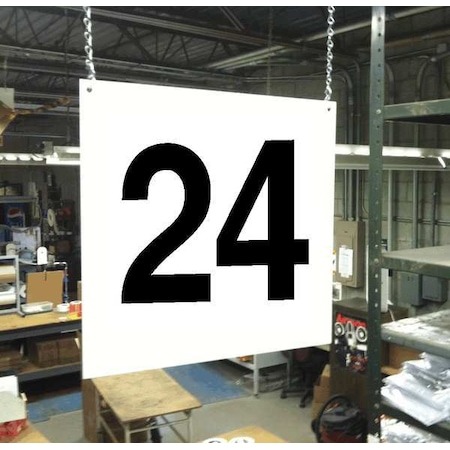 Hanging Aisle Sign, Legend 24 MPN:HPS-FS1212-24