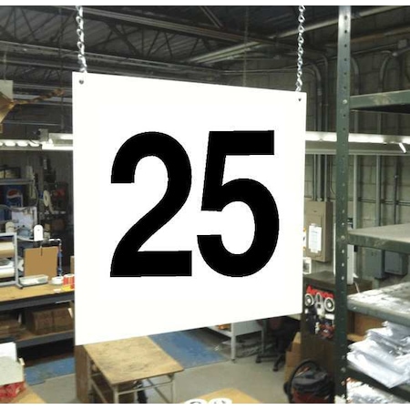 Hanging Aisle Sign, Legend 25 MPN:HPS-FS1212-25