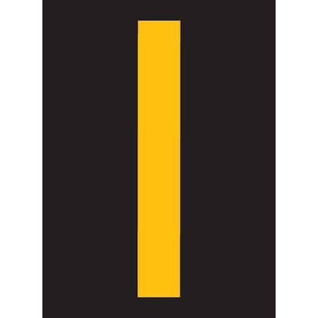 LetterLabel, Vinyl, 2-7/8inH, 1-3/4inW, PK25 MPN:RUM200-I-YB