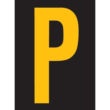 LetterLabel, Vinyl, 2-7/8inH, 1-3/4inW, PK25 MPN:RUM200-P-YB