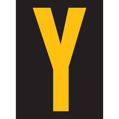 LetterLabel, Vinyl, 2-7/8inH, 1-3/4inW, PK25 MPN:RUM200-Y-YB