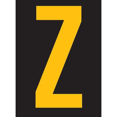 LetterLabel, Vinyl, 2-7/8inH, 1-3/4inW, PK25 MPN:RUM200-Z-YB
