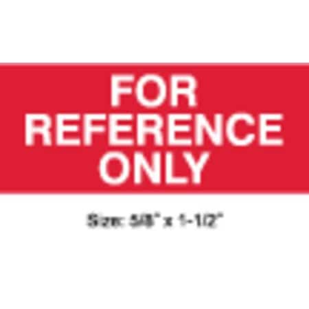 Calibration Label, ENG, White/Red, PK350 MPN:TC-10936
