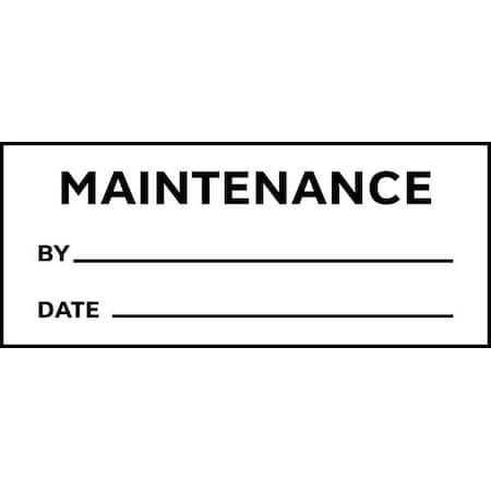 Inspection Label, ENG, Maintenance, PK350, TC1-10911 MPN:TC1-10911