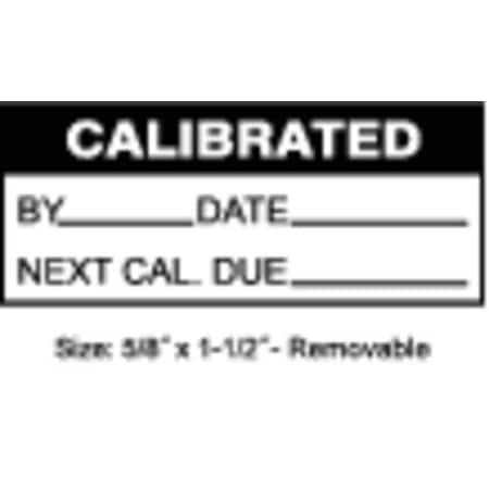 Calibration Label, ENG, Black/White, PK350, TCR-22132 MPN:TCR-22132