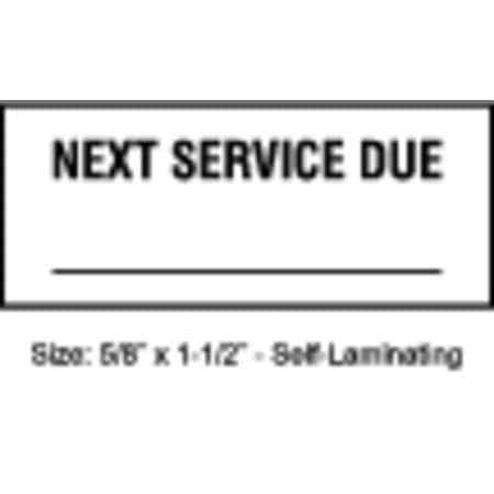 Inspection Label, ENG, Maintenance, PK350, TCSL2-10703 MPN:TCSL2-10703