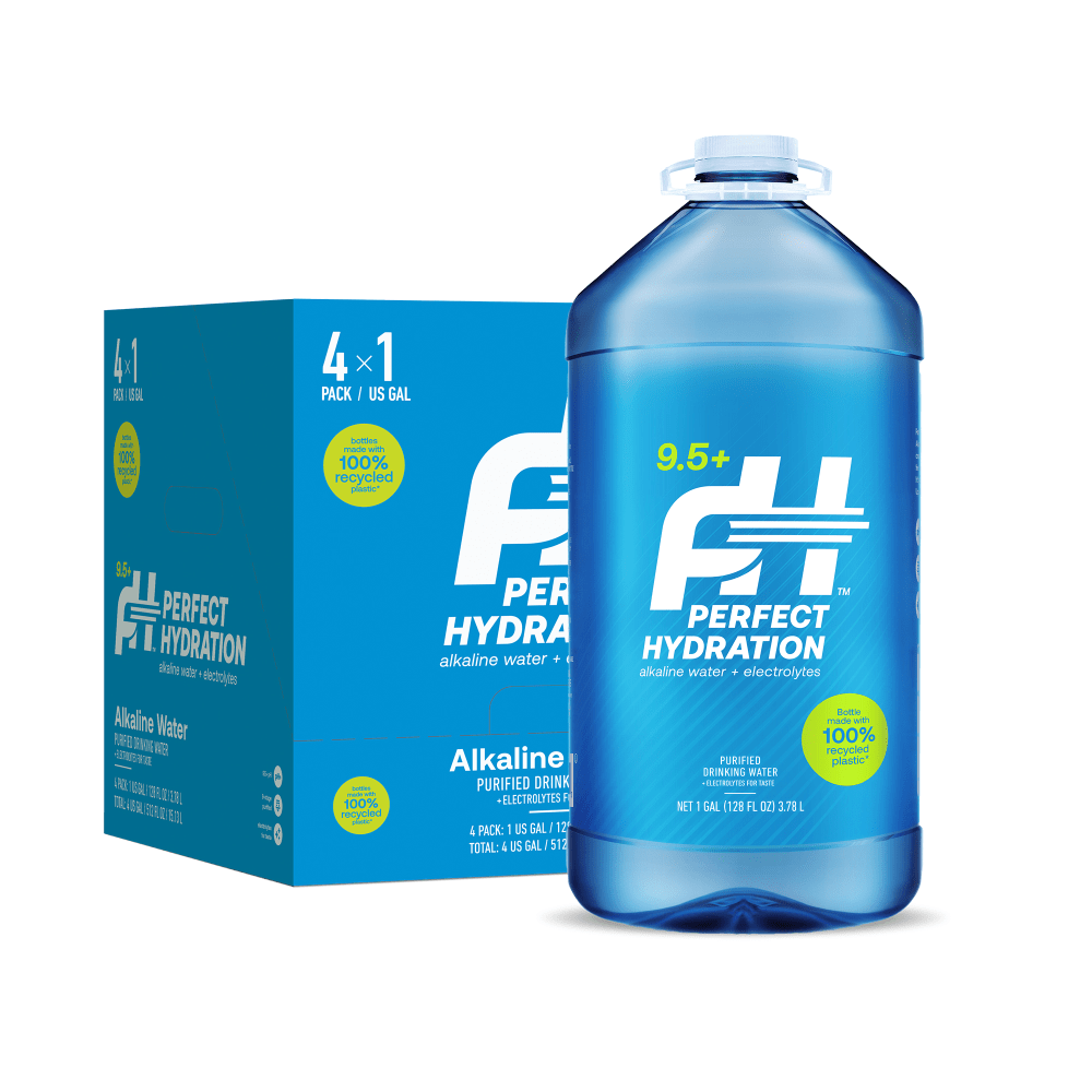Perfect Hydration 9.5+ pH Alkaline Drinking Water, 1 Gallon, Case Of 4 Jugs MPN:090011