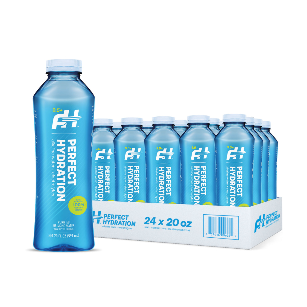 Perfect Hydration 9.5+ pH Alkaline Drinking Water, 20 Oz, Pack Of 24 Bottles MPN:90001