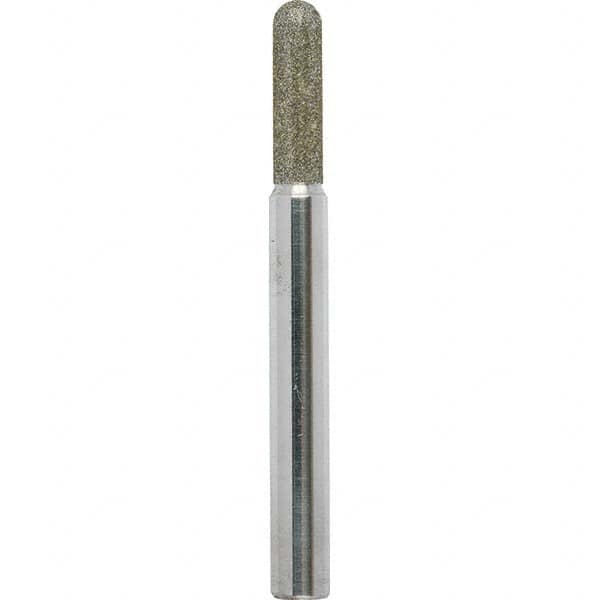 Grinding Pins; Head Shape: Ball Nose ; Abrasive Material: Diamond ; Grade: Extra Coarse ; Grit: 40 ; Head Length: 0.75in ; UNSPSC Code: 23131514 MPN:PCRI1/4-01D#40