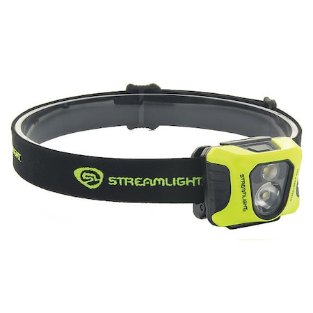 Headlamp, 200/75/25 lm, Yellow Body, LED MPN:61422