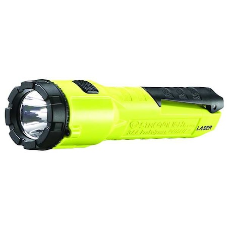 Yellow LED Handheld Flashlight, Alkaline AA, 150lm MPN:68760