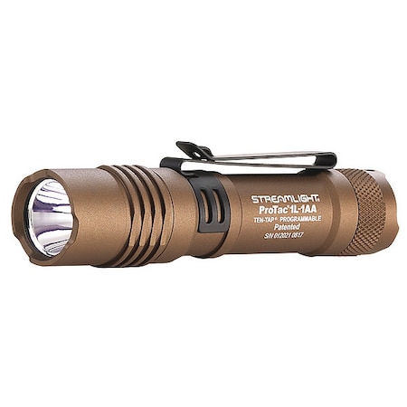 Tactical Flashlight, Alum, Coyote, 350lm MPN:88073