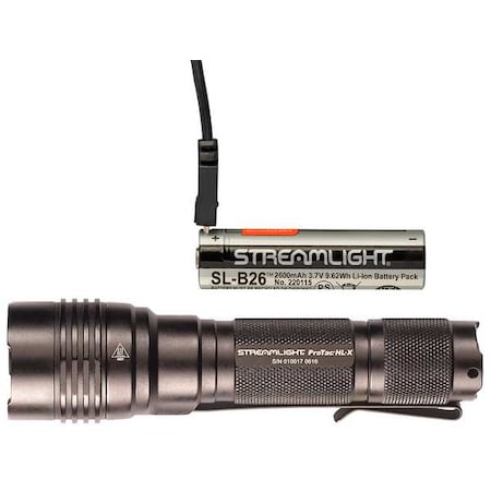 Tactical Flashlight, Alum, Black, 1000lm MPN:88085