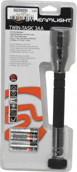 Handheld Flashlight: LED, 34 hr Max Run Time, AA Battery MPN:51038