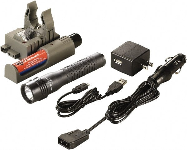 Handheld Flashlight: LED, 500 Lumens, 3.5 hr Max Run Time, Rechargeable Lithium-ion Battery (Included) MPN:74778
