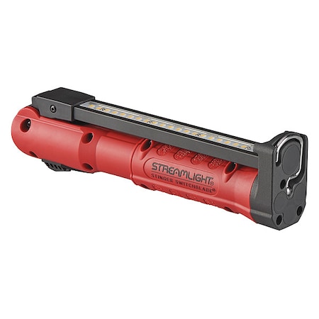 Work Flashlight, 800 lm, Red, LED, 17.00