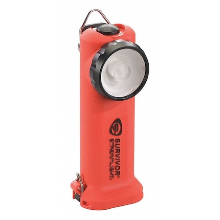 Right-Angle Safety-Rated Flashlight, Led Orange Tactical Handheld Flashlight, 175 MPN:90503
