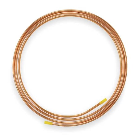 Coil Tubing, 3/8 in Outside Dia, 20 ft Length, Type ACR MPN:D 06020P