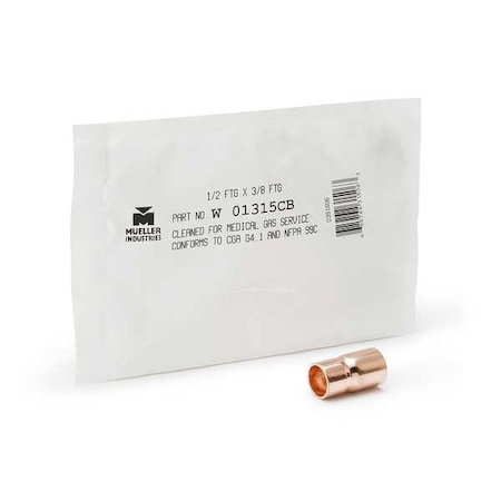 Straight, Copper, FTG 3/4 in, Cup 1/2 in MPN:W 01326CB