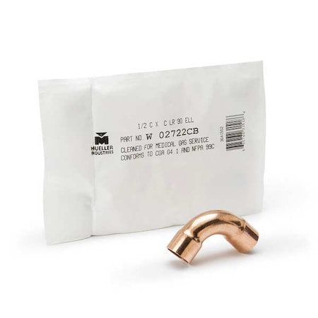 Elbow, Copper, Cup 1 in, Cup 1 in MPN:W 02747CB