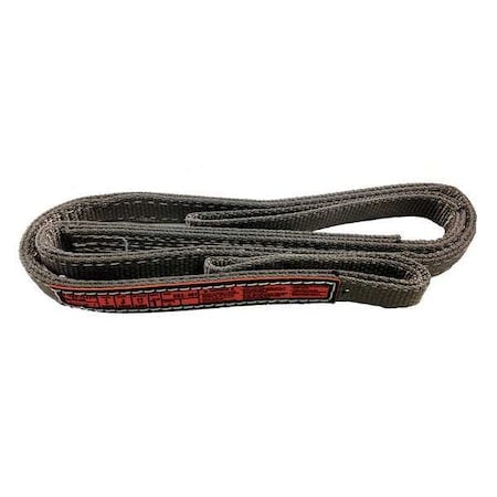 Synthetic Web Sling, Type 3, 6 ft L, 1 in W, Nylon, Gray MPN:EEF-1-901ME-06
