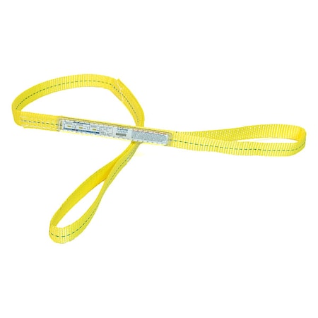 Web Sling, Flat Eye, 12 ft L, 1, 600 lb Cap. MPN:EEF-1-901PHV-12